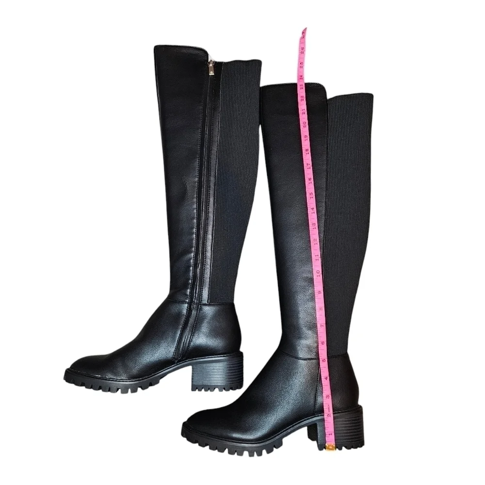 Kenneth Cole New York Riva Over-The-Knee Stretch Calf Boots Sz 8.5 Retail $199